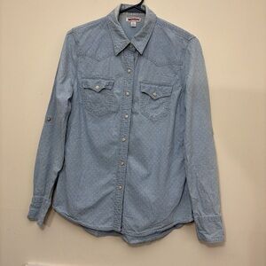 True Religion Light Blue Denim Shirt